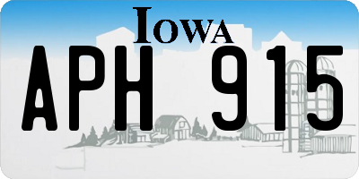 IA license plate APH915