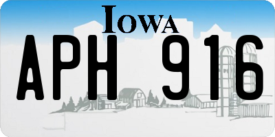 IA license plate APH916