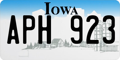 IA license plate APH923