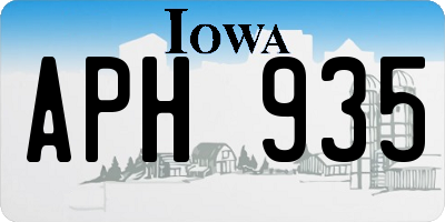 IA license plate APH935