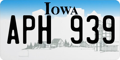 IA license plate APH939