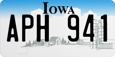 IA license plate APH941