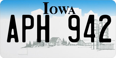 IA license plate APH942