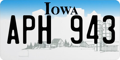 IA license plate APH943