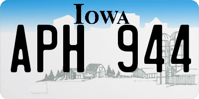 IA license plate APH944