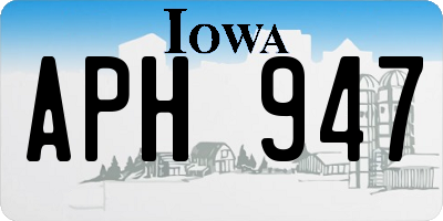 IA license plate APH947