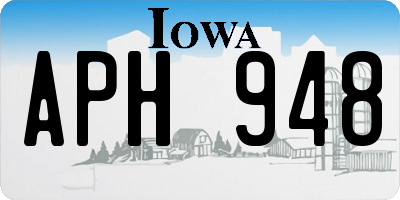 IA license plate APH948