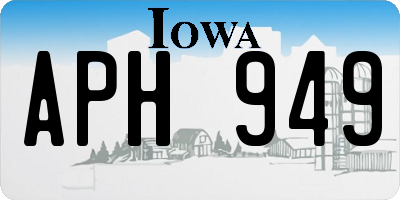 IA license plate APH949