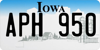 IA license plate APH950