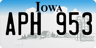 IA license plate APH953