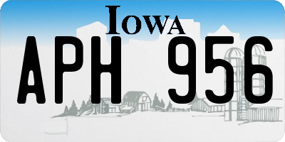 IA license plate APH956