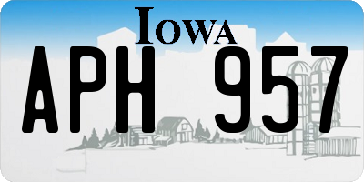 IA license plate APH957