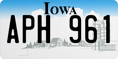 IA license plate APH961