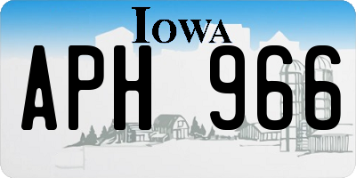 IA license plate APH966