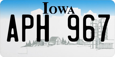 IA license plate APH967