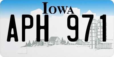 IA license plate APH971