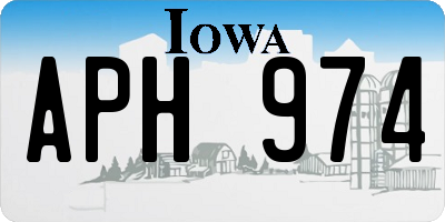 IA license plate APH974