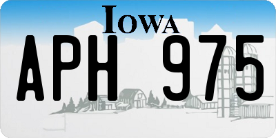 IA license plate APH975