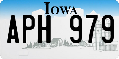 IA license plate APH979