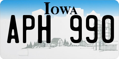 IA license plate APH990