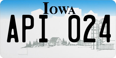 IA license plate API024