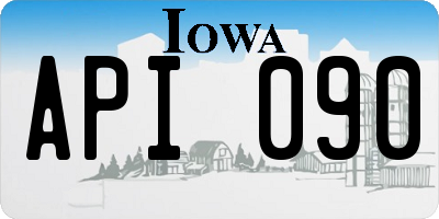 IA license plate API090