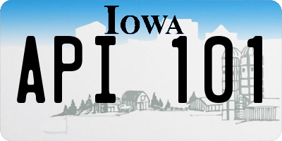 IA license plate API101