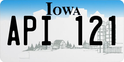 IA license plate API121