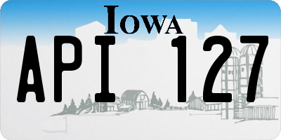 IA license plate API127
