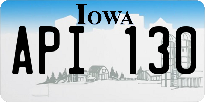 IA license plate API130