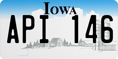 IA license plate API146