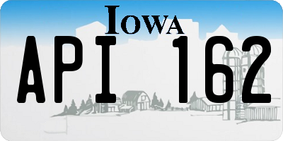 IA license plate API162