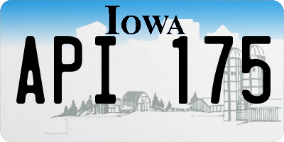 IA license plate API175