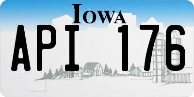 IA license plate API176