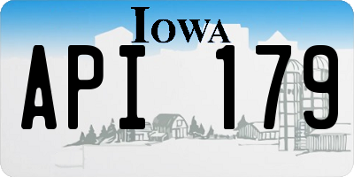 IA license plate API179