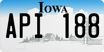 IA license plate API188