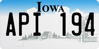 IA license plate API194