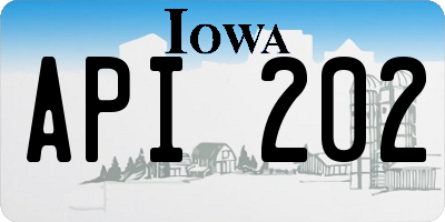 IA license plate API202