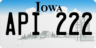 IA license plate API222