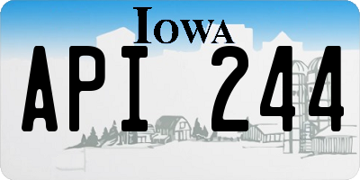 IA license plate API244