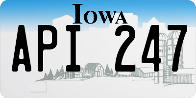IA license plate API247