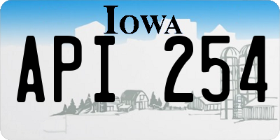 IA license plate API254