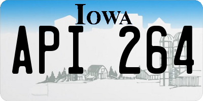 IA license plate API264