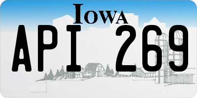 IA license plate API269