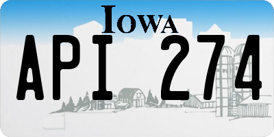 IA license plate API274