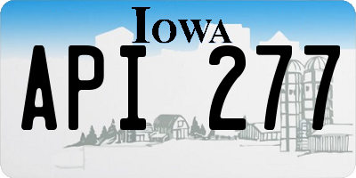 IA license plate API277