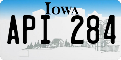 IA license plate API284