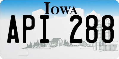 IA license plate API288