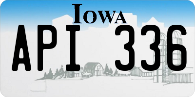 IA license plate API336