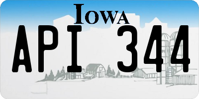 IA license plate API344